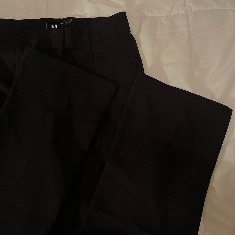 Black High Waisted Trouser Pants
